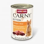 Carny Kitten - говеждо + птиче коктейл,  400 г, (6 бр./стек)