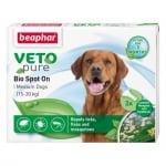 Beaphar Veto Pure Bio Spot On Dog репелентни капки за кучета от средни породи, 3 бр
