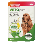 Репелентен нашийник за кучета Veto pure Bio Collar - с маргоза и лавандула, 65 см, 3 месеца действие