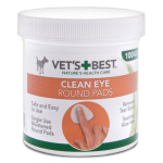 Vet`s Best Eye Round pads, почистващи тампони за очи, с Алое, 100бр