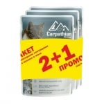 Carpathian Pet Food - пауч за кастрирани котки, ПРОМО пуешко в желе , 16+8 х 80 г