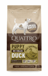Quattro, No Grain, Puppy and Mother, Duck, стартерна храна без зърно за малки породи, с патица, 1,5 кг