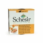 Schesir Salads, Мокра храна за котки, С риба тон, скумрия и папая, 85 гр
