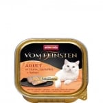 Пастет за котки Von Feinsten 2 в 1, 100гр от Animonda, Германия - различни вкусове пиле + сьомга със спанак