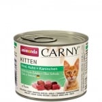 Carny Kitten - говеждо + пиле + заек 200 гр.
