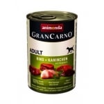 "GranCarno®" - Консерва 100 % прясно месо -  различни вкусове GranCarno® Plus /заек и билки/-400гр