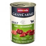 GranCarno® Adult говеждо и патешки сърца, 400 гр