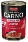 "GranCarno®" - Консерва 100 % прясно месо -  различни вкусове GranCarno Junior /пилешко и заек/-400гр