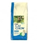 Cat Chow Adult - Балансирана храна за пораснали котки с риба тон и сьомга, богата на мастни киселини Омега-3 и Омега-6