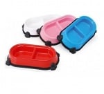 Двойна купа пластик с гумени крачета - различни размери и цветове