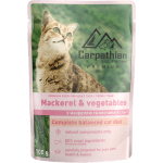Carpathian Pet Food - пауч за котка ,  скумрия със зеленчуци в сос 24х100 г