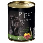 Piper - Премиум консервирана храна за кучета - 800 гр - различни вкусове дивеч/тиква
