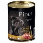 Piper - Премиум консервирана храна за кучета - 800 гр - различни вкусове пил.сърца/кафяв ориз