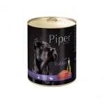 Piper - Премиум консервирана храна за кучета - 400 гр - различни вкусове със заек, с масло от ленено семе