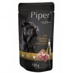 Piper - Премиум консервирана храна за кучета - пауч -150гр; 500гр - различни вкусове 150 гр. пил.сърца/кафяв ориз
