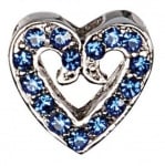 Декоративна форма на сърце с брилянти за поводи и нашийници, два цвята
